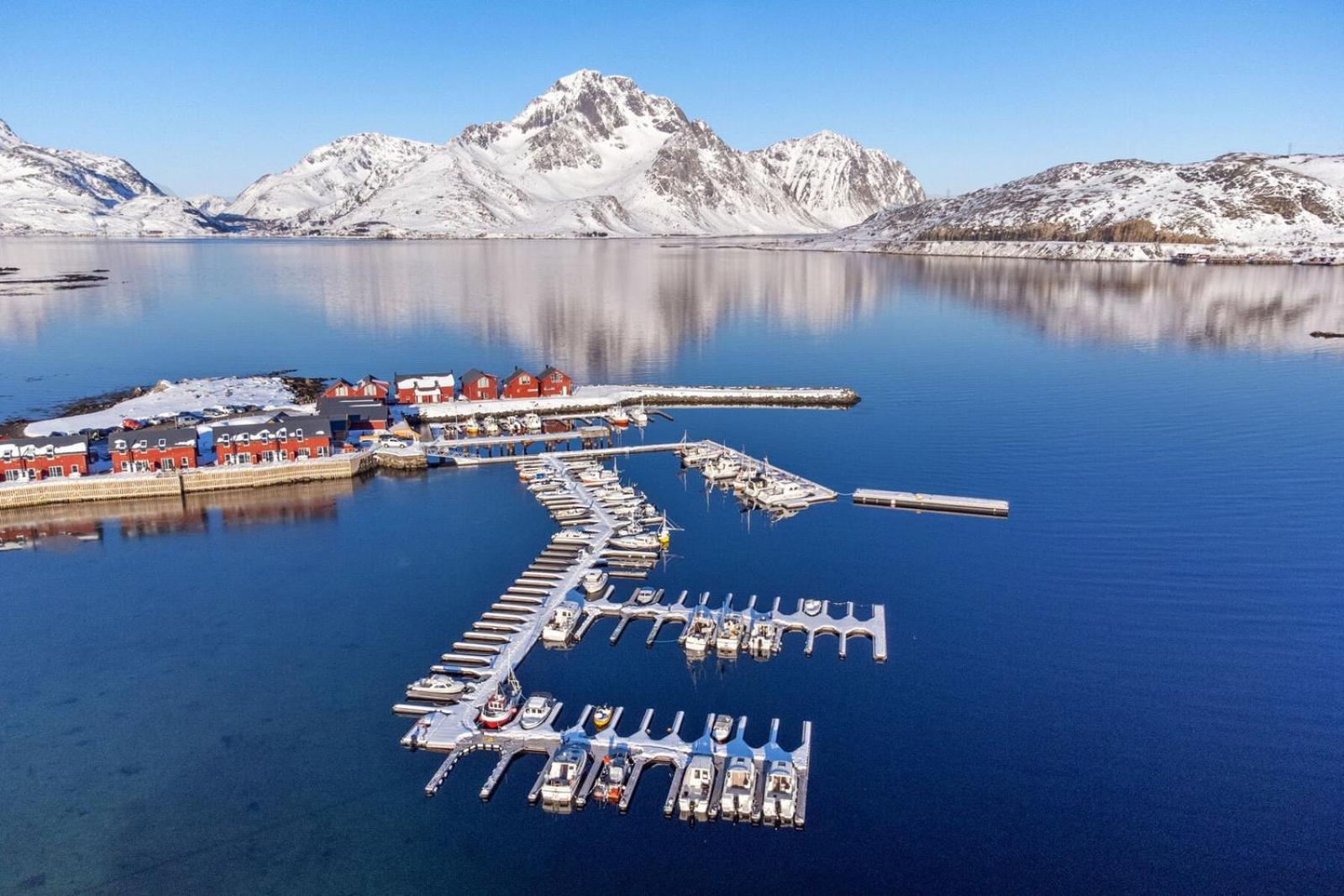 Nappstraumen Seafront Cabin, Lilleeid 68 Gravdal  Bagian luar foto