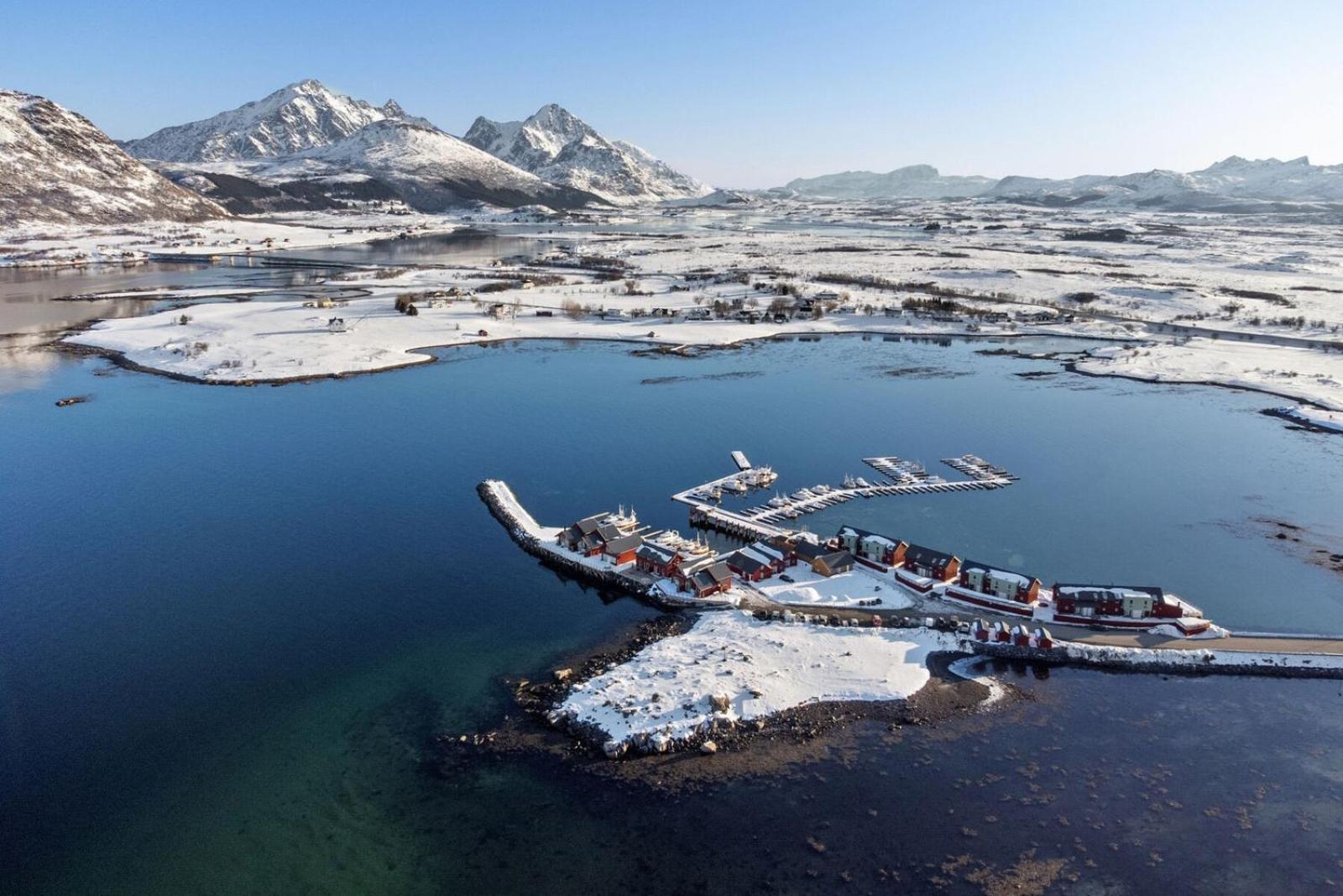 Nappstraumen Seafront Cabin, Lilleeid 68 Gravdal  Bagian luar foto