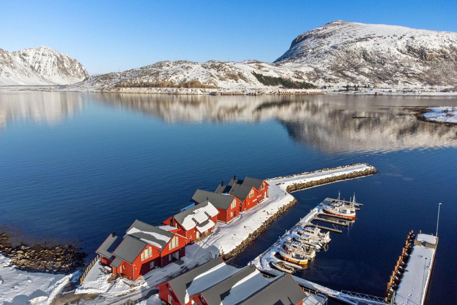 Nappstraumen Seafront Cabin, Lilleeid 68 Gravdal  Bagian luar foto