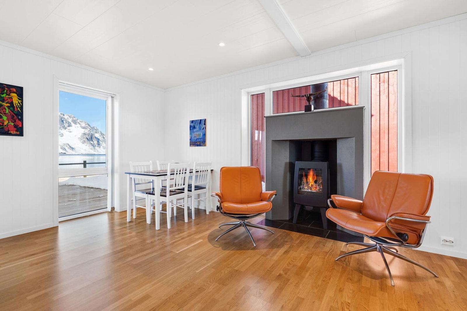 Nappstraumen Seafront Cabin, Lilleeid 68 Gravdal  Bagian luar foto
