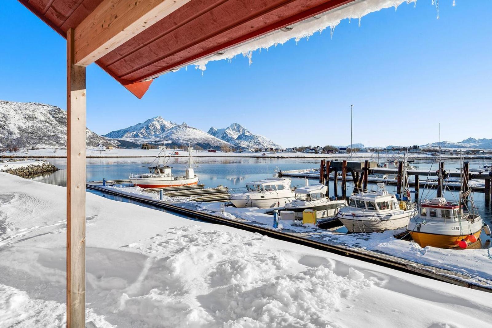 Nappstraumen Seafront Cabin, Lilleeid 68 Gravdal  Bagian luar foto