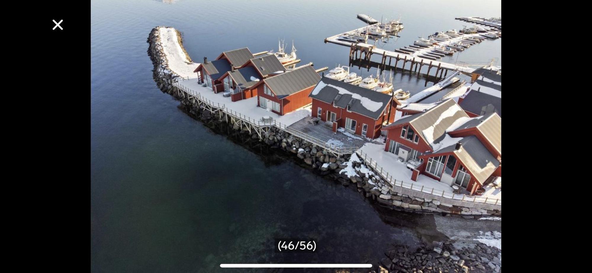 Nappstraumen Seafront Cabin, Lilleeid 68 Gravdal  Bagian luar foto